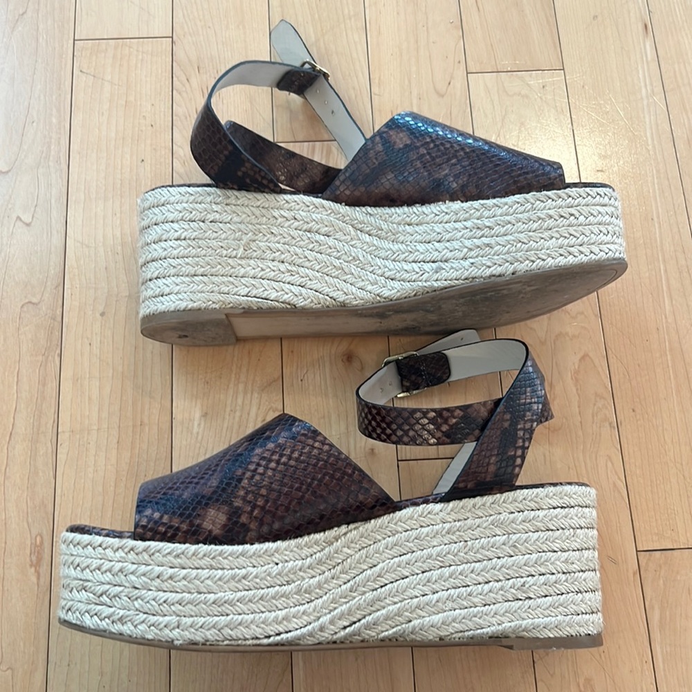 Zara snake print platform